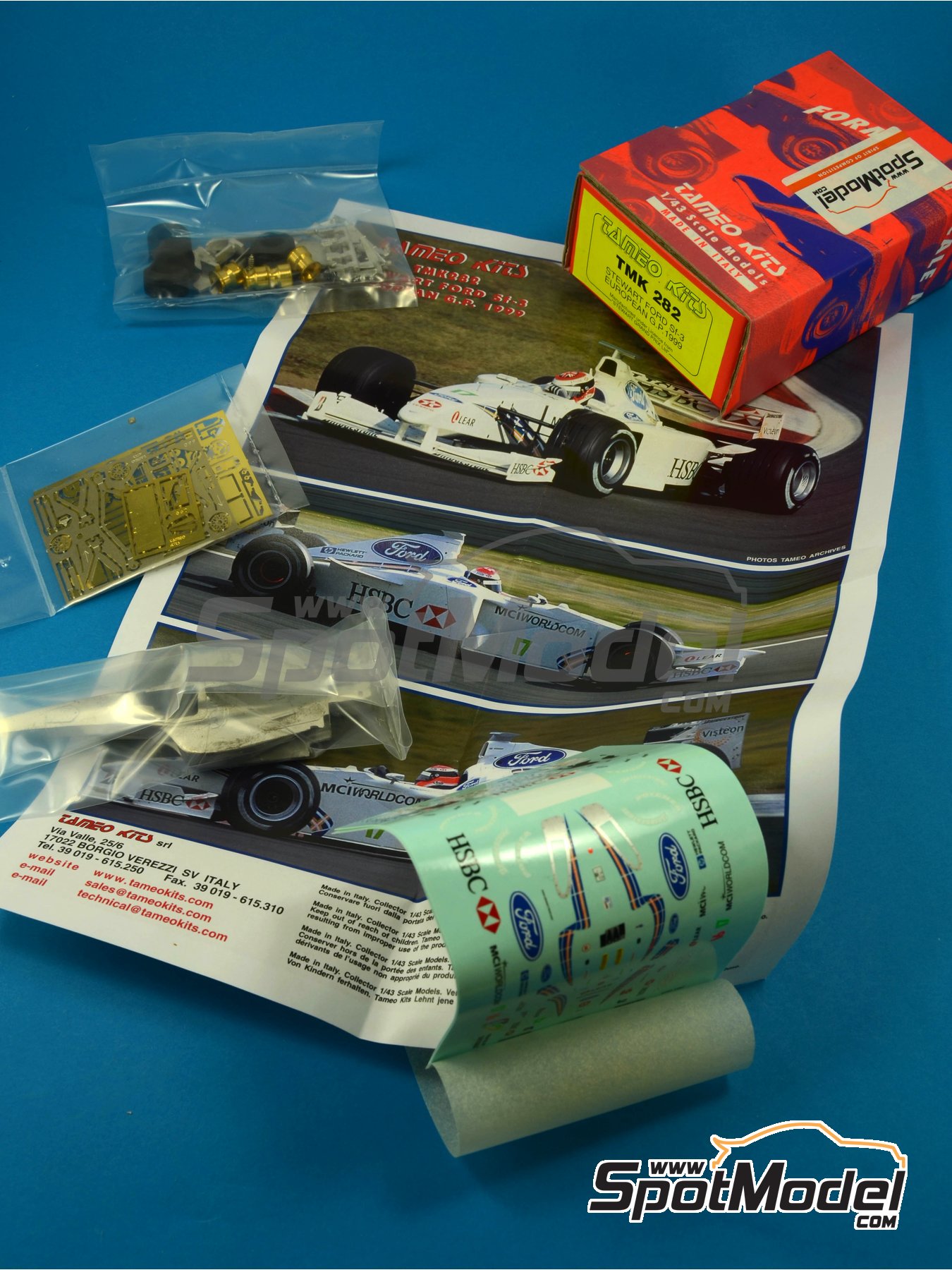 Tameo Kits TMK282: Maqueta de coche escala 1/43 - Stewart Ford SF3